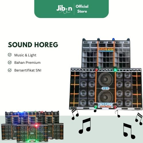 everleafco - [ JIBIN ] Miniatur Speaker Sound System Horeg Sound Horeg Mini Lampu Dan Musik OkeGas S