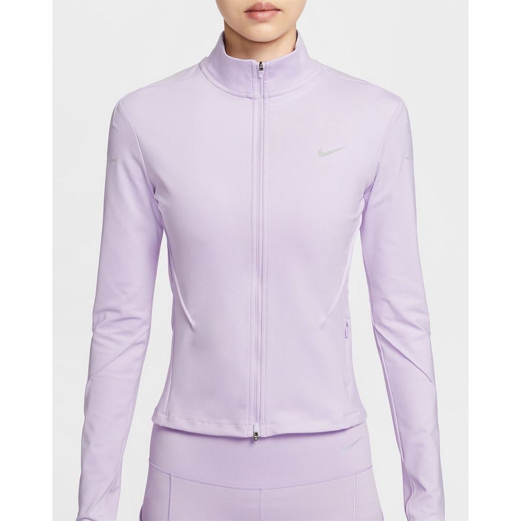 Jaket Lari Wanita Nike Swift Dri-FIT Full-Zip Mid-Layer Violet Mist - IB1999-511