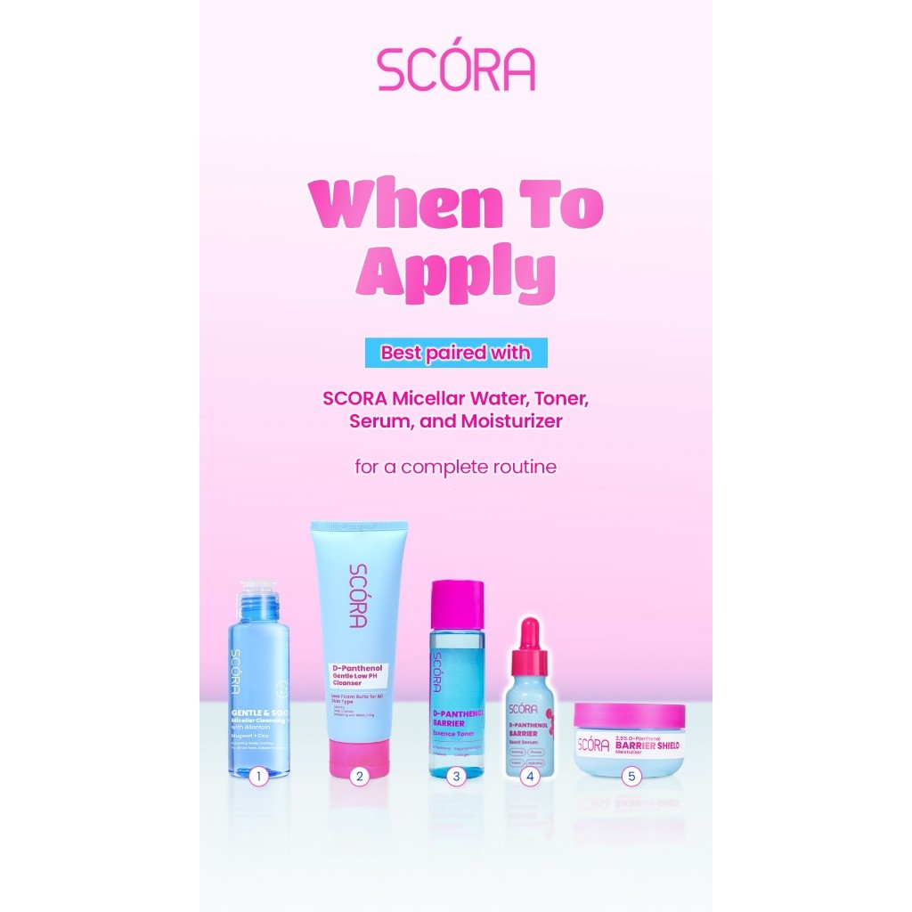 Cloudy SCORA D Panthenol SERIES |  2,5% D Panthenol Moisturizer | Serum | Toner