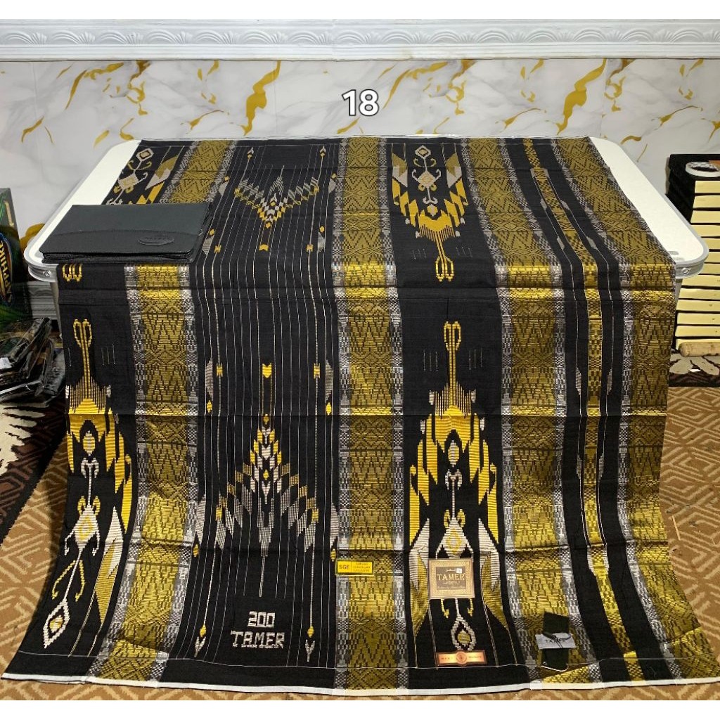 PROMO original SARUNG TENUN TAMER 200 SGE MEWAH ORIGINAL JAHIT TENGAH