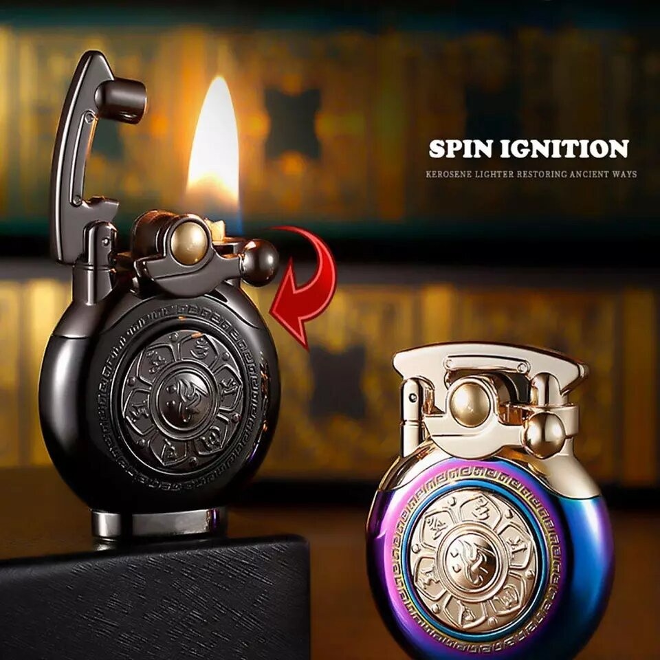 Korek Api Unik Dan Keren Korek api Minyak Vintage Oil Lighter Cieft Elegant Lighter