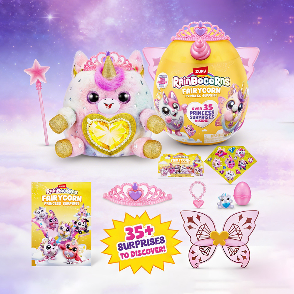 Zuru Rainbocorns Surprise Fairycorn Princess Surprise Mystery Original Plush Toy Mini Brands Toy Cut