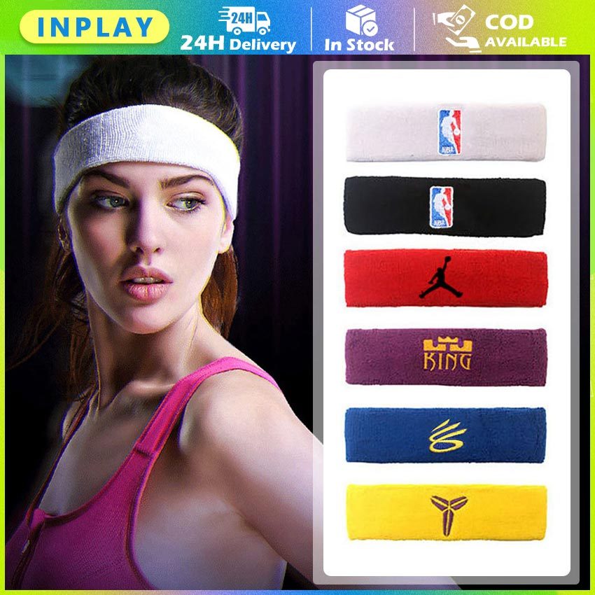Headband Olahraga NBA Edition / Bandana Basket Bahan Handuk Menyerap Keringat Anti Slip / Ikat Rambu