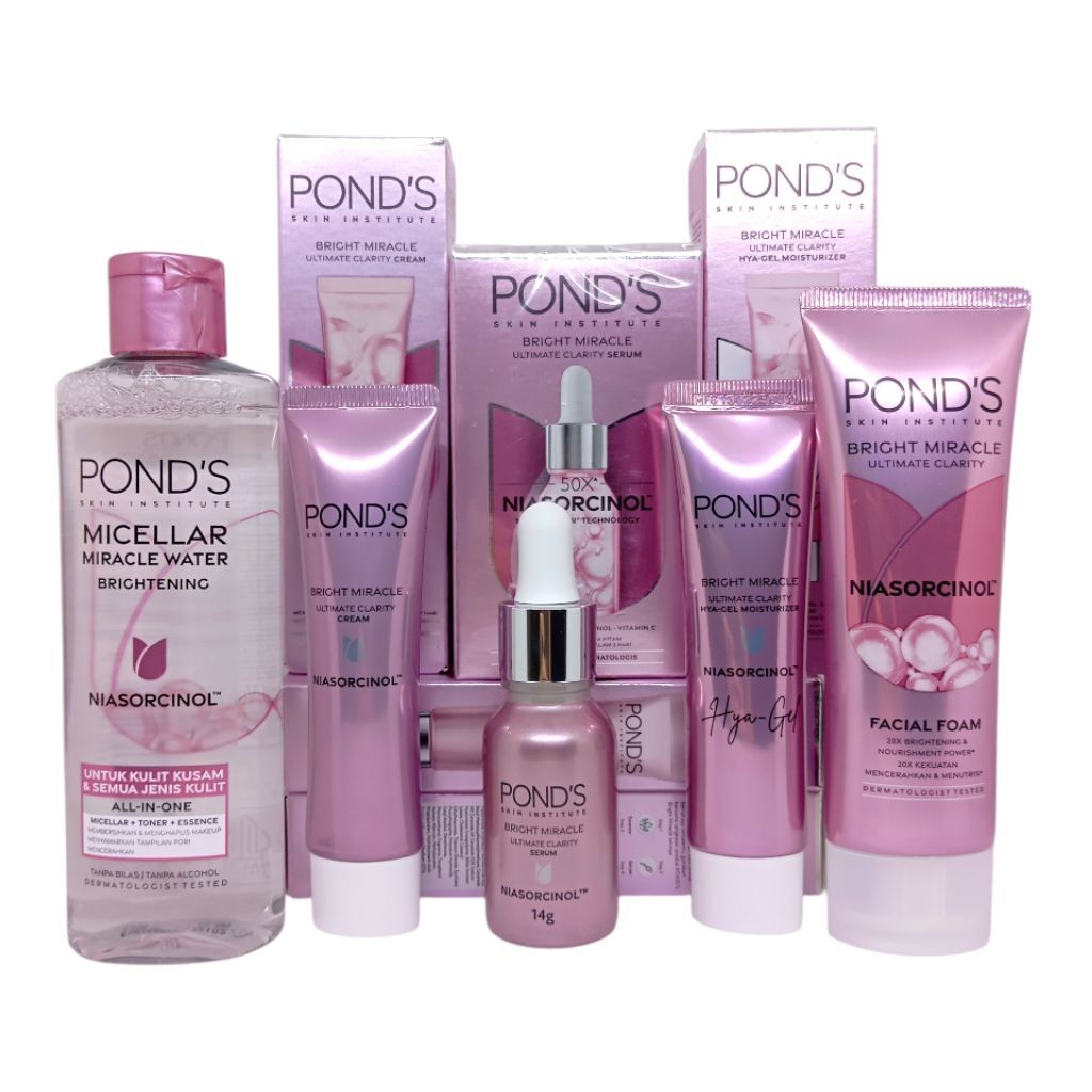 Paket Bright Miracle Series Lengkap/ Ponds Paket bright beauty murah / Paket Ponds Perawatan / Ponds