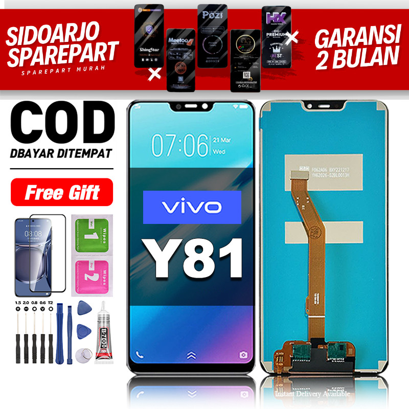 LCD VIVO Y81 Fullset hp layar Touchscreen untuk Glass Touch Screen Digitizer COD -original free lem-