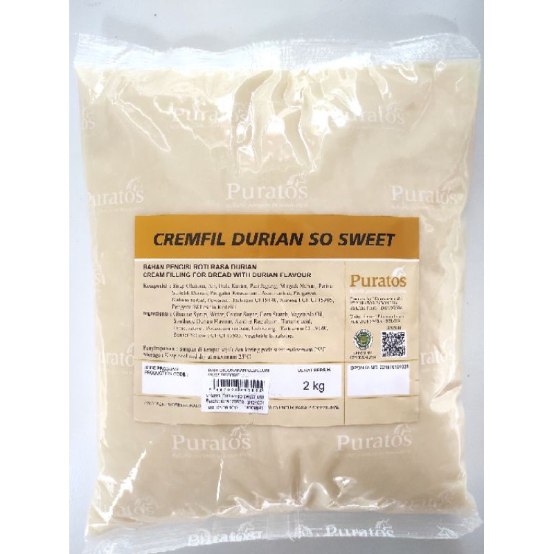 Selai Durian Puratos - 2 kg