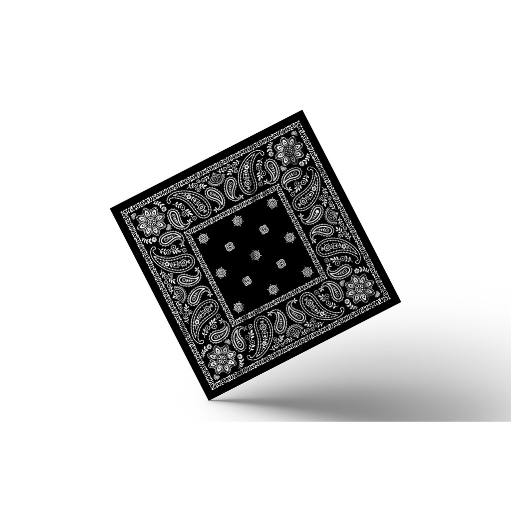 Bandana Motif Paisley Kotak/Slayer Sapu Tangan/Slayer Bandana Multifungsi/Bandana Slayer Custom REY 