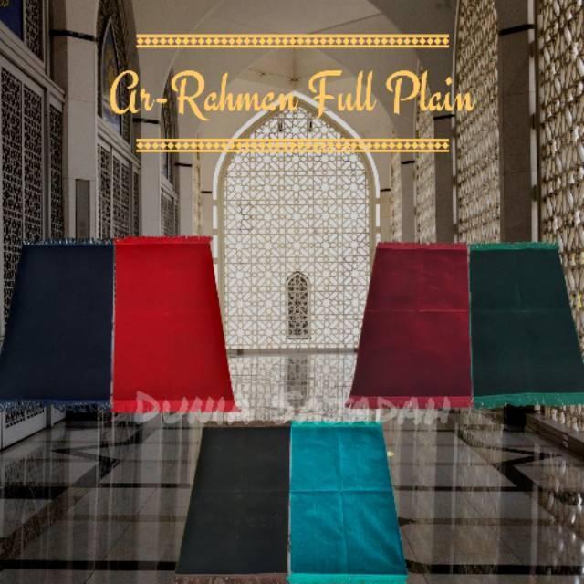 Sajadah Turkey Full Plain Ar Rahman / Sajadah Turki Total Polos - Random, 70x110