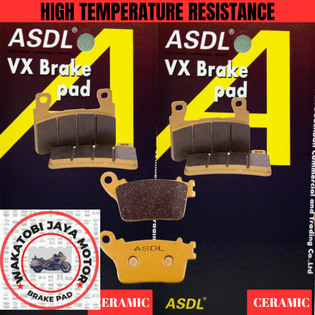 Kampas rem Motor Kawasaki Ninja ZX-6R ZX6R ZX 6R ZX636 ZX 636 2013 - 2020 Ceramic