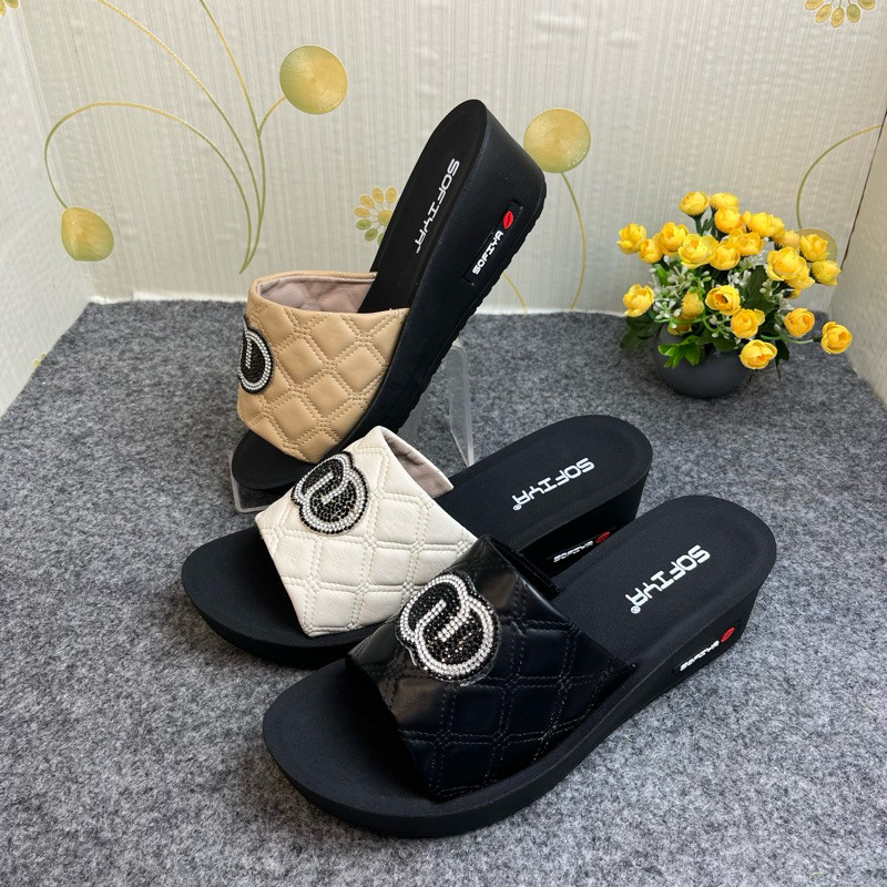 SOFIYA ORI 1788 70 SANDAL WEDGES WANITA IMPORT / WEDGE / SENDAL CASUAL 5CM