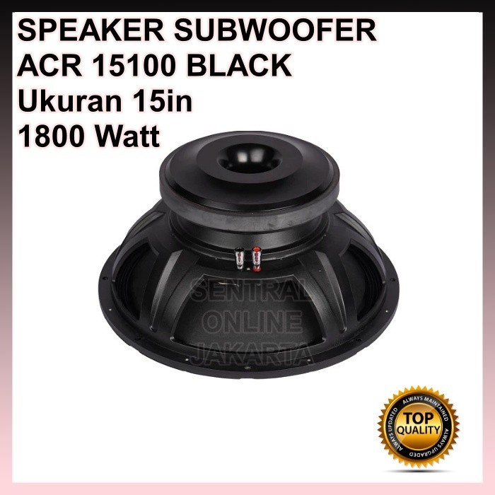 Speaker ACR 15Inch 15100 Black Subwoofer Speaker ACR 15in 15 inch Original