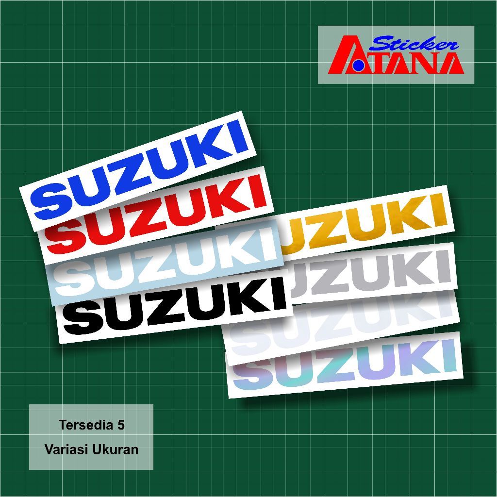 Stiker Cutting Suzuki Emblem Logo Kecil Besar Nex Address Burgman Satria GSX Shogun Thunder Carry Er