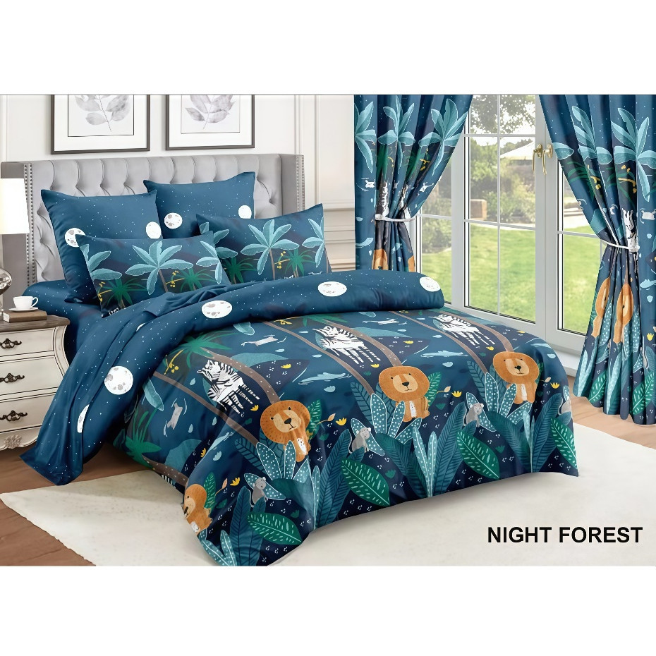 Bedcover Set Motif Anak Laki Laki Bahan Katun Disperse Lembut Nyaman Ukuran 160x200/180x200/200x200