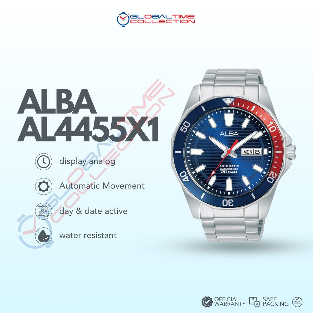Jam Tangan Pria Automatic Alba AL4455X1