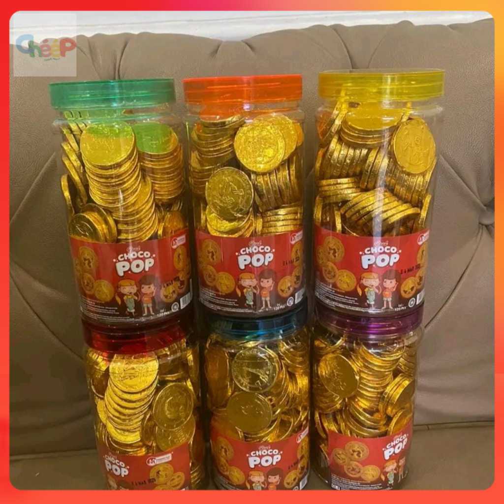 (TOPLES JUMBO ISI 120COKLAT KOIN) REAL CHOCO POP COKLAT COMPOUND MANIS BENTUK KOIN