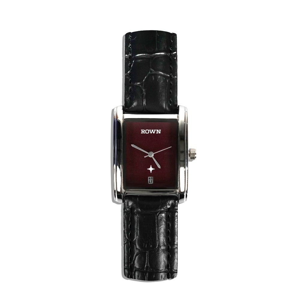 Rown Division Stockroom  Analog Watches - Rowndvsn Jam Analog Luxetical Burgundy