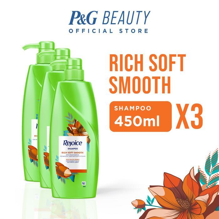 Rejoice Rich Shampoo 450ml - Paket Isi 3 - Rejoice Rich Shampoo