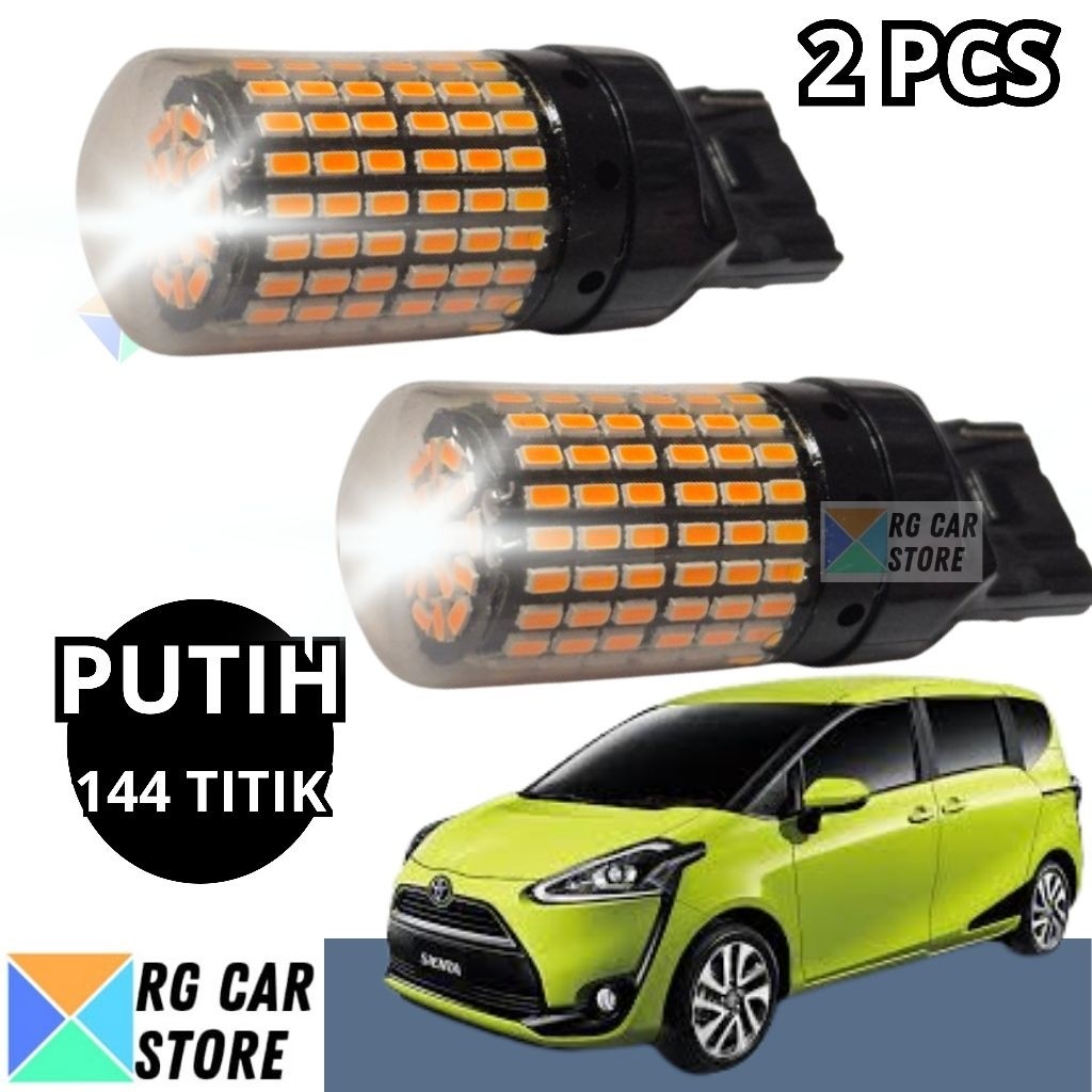 Lampu Mundur Dajjal Sienta LED Putih 144 Mata Original Lucid PnP Toyota Sienta
