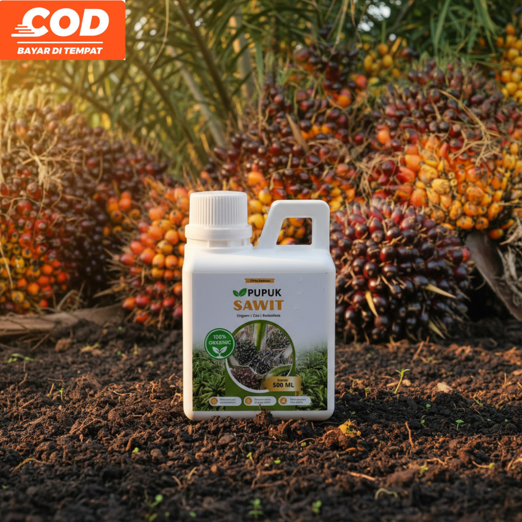 Pupuk Organik Cair Sawit 500ML Booster Perangsang Pelebat Buah Sawit Untuk Sawit Panen Maksimal