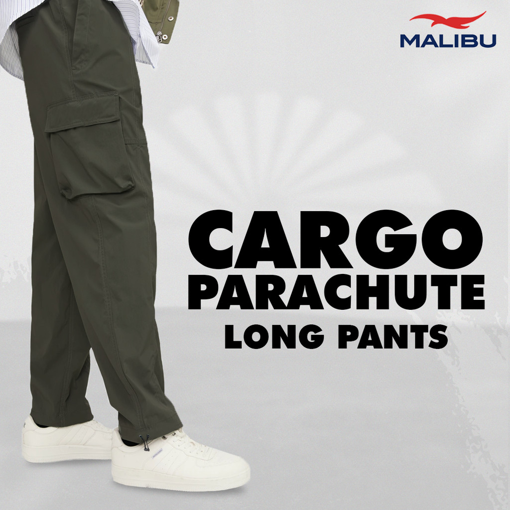 Malibu Celana Panjang Cargo Parachute Loose Pants