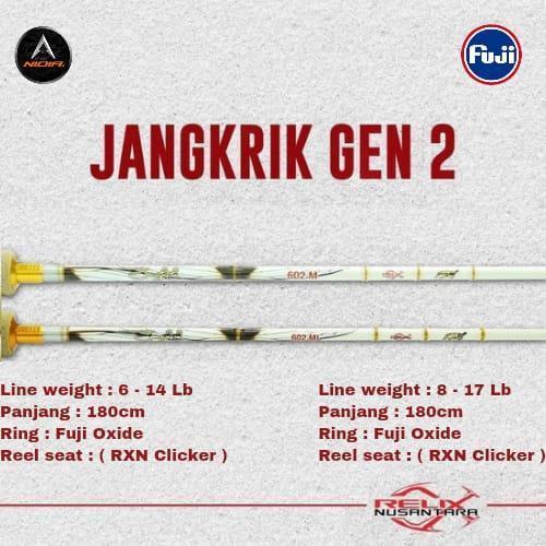 Joran Relix Nusantara Jangkrik Gen-2 602ML 180cm