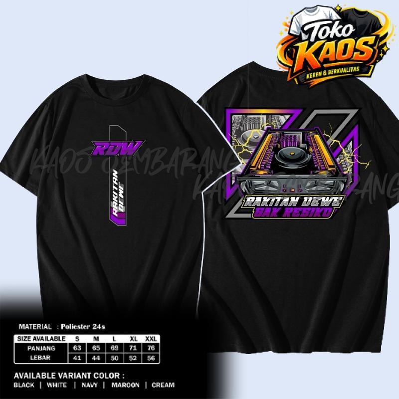 KAOS T-SHIRT RAKITAN DEWE VERSI POWER FREE STIKER-KAOS SOUND SYSTEM KAOS HOREG CONCEPT COTTON COMBED