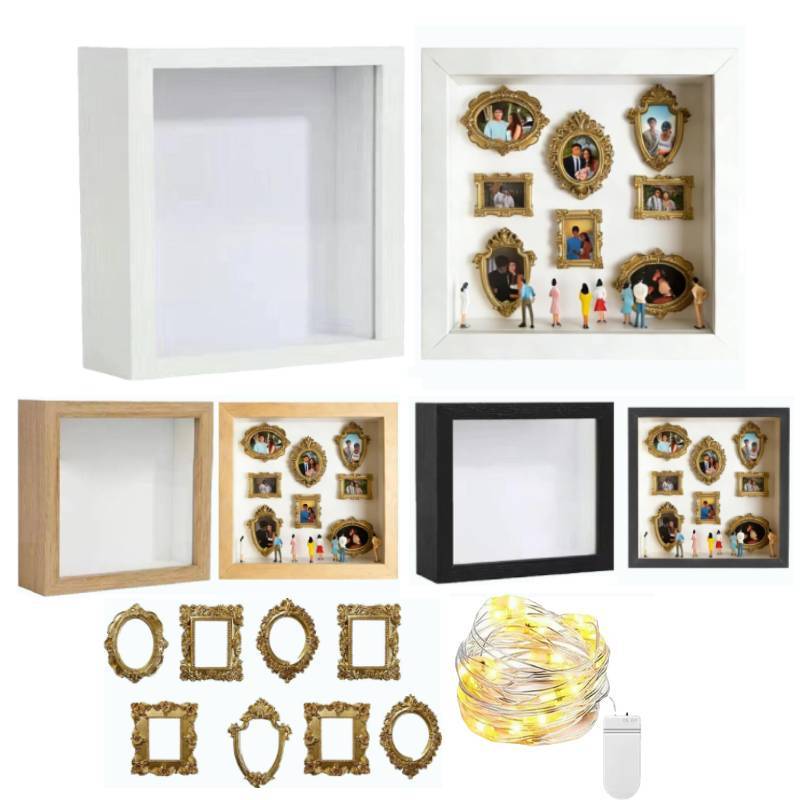 Y Shadow Box Frame Mini Memory splay Kit Creative Photo Album For Anniversary Unique Gift with Minia