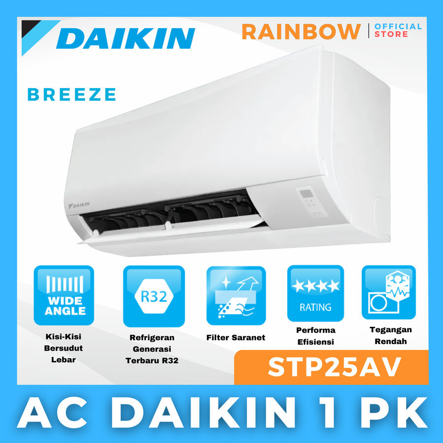 AC DAIKIN 1 PK LOW WATT STP25AV REFRIGRANT R32 - UNIT SAJA
