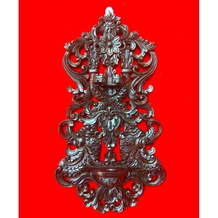 Blawong Stand Jagrak Keris Motif Ukiran Naga Nogo Siluman Kembar TM2