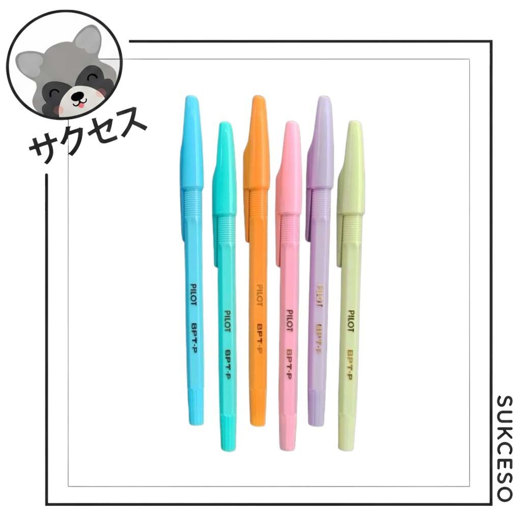 PILOT BPT-P Pastel 0.7 Black Ink | Pulpen 0.7 Fine Point Pilot