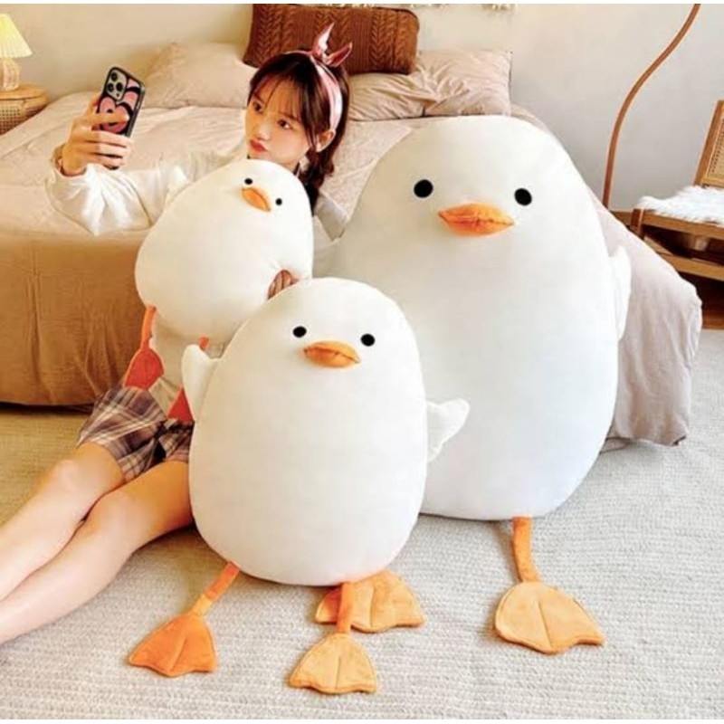 Mainan Mainan Bebek Angsa Putih Bahan Miniso Super Lembut Limited Edition News Original Toys hadiah 