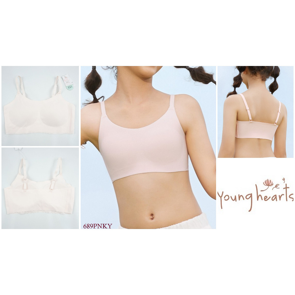Bra Anak Remaja Tanpa Kawat Busa Tipis LITTLE HEARTS BY YOUNG HEARTS Pakaian Dalam Underwear 689Y By