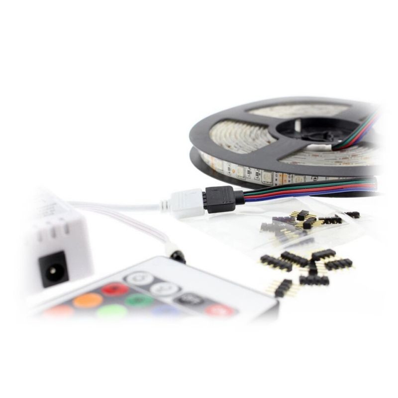 100pcs Pin Konektor Jarum Led Strip Rgb 4p Led Strip Sisir Male Sambungan Led Konektor