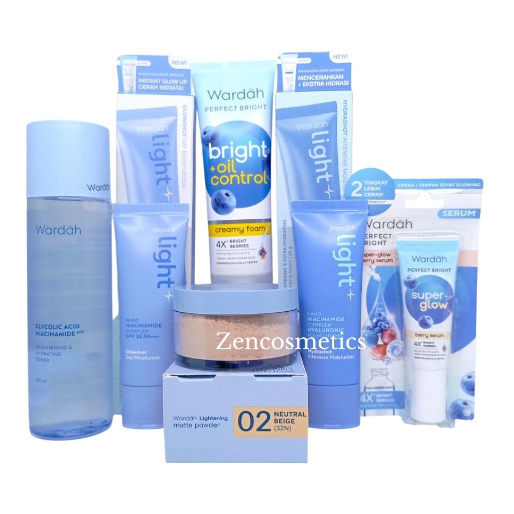 Paket Wardah Untuk Kulit Berminyak/ Paket Skincare Untuk Flek Hitam/Glowing/ Wardah Paket Murah
