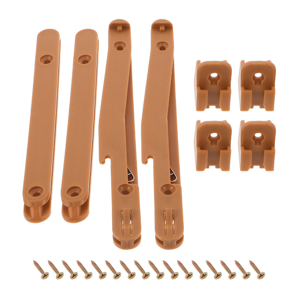 2 Sets Baby Crib Fence Rail Connector Adjustable Plastic Rail Connection Kit DIY Infant Crib Hardwar