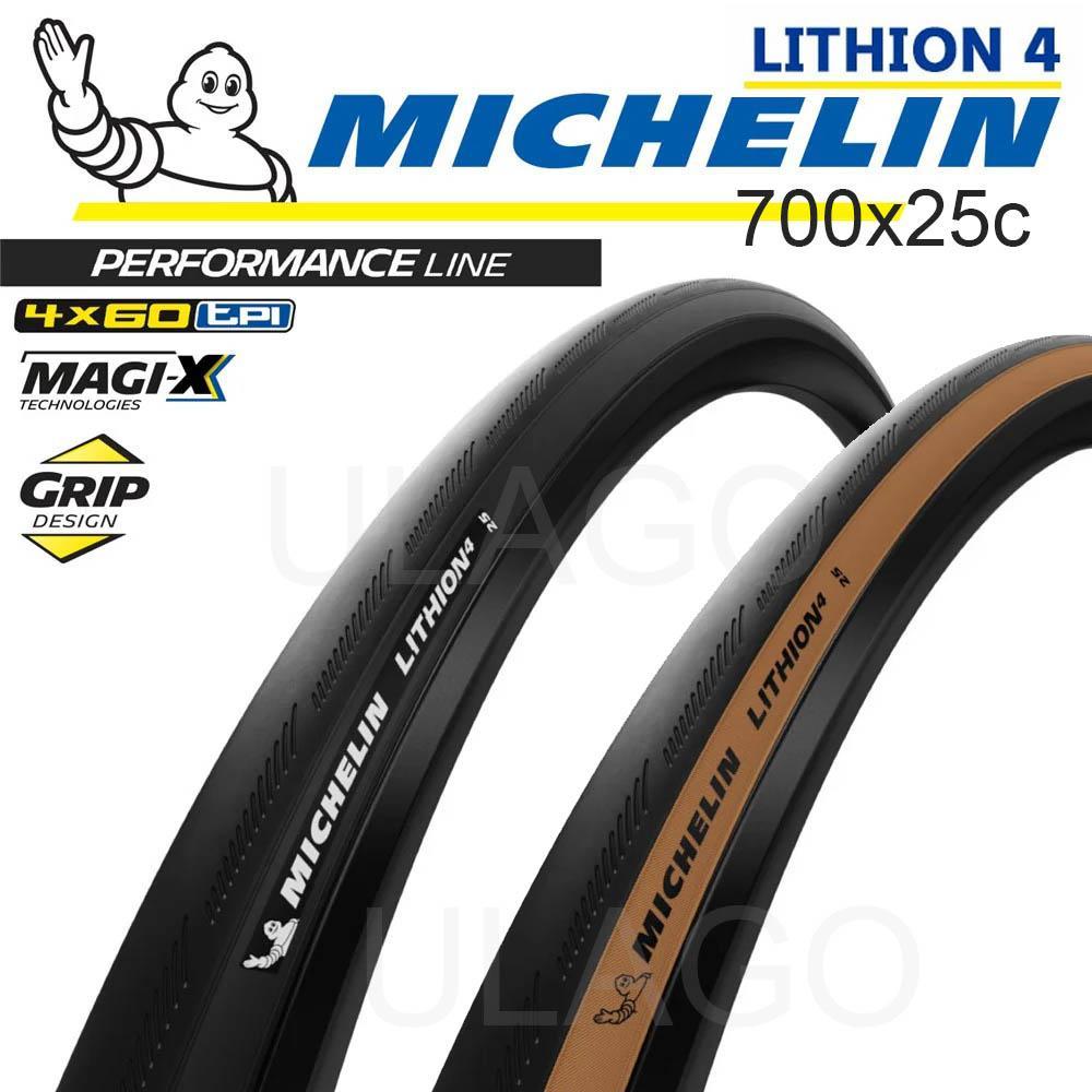 ban 700 MICHELIN Lithion 4 700x25c luar sepeda performance roadbike tyre tire