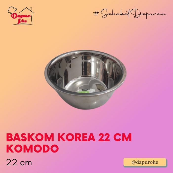 Baskom Korea 22 cm Komodo / Baskom Stainless
