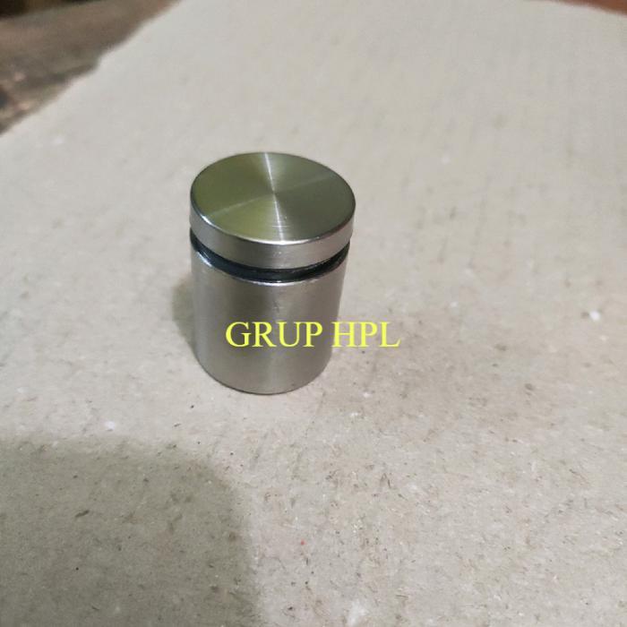 Pen Iklan 25 x 30 mm / Pen Baut Iklan Kaca Akrilik Sign Board Stainless Steel Dinding Reklame