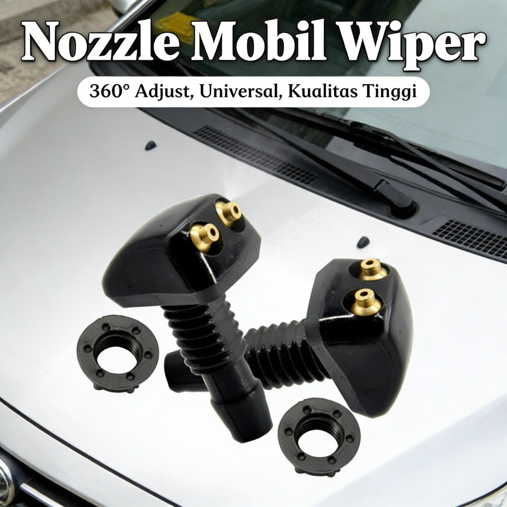 Wiper Mobil Adjust Nozzle Nozzle Universal 360° Mobil Nozzle Kaca Depan