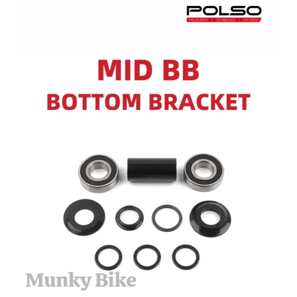Polso BB Bottom Bracket Mid Set Sepeda BMX 19mm Seal Bearing