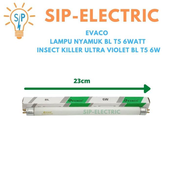 EVACO LAMPU NYAMUK BL T5 6WATT / INSECT KILLER ULTRA VIOLET BL T5 6W