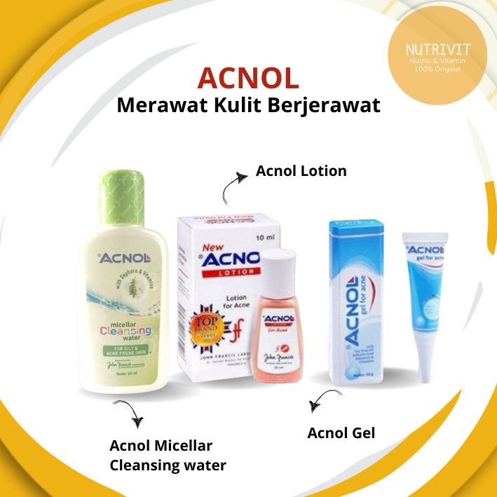 ACNOL LOTION/GEL/ MICELLAR WATER (PAKET)