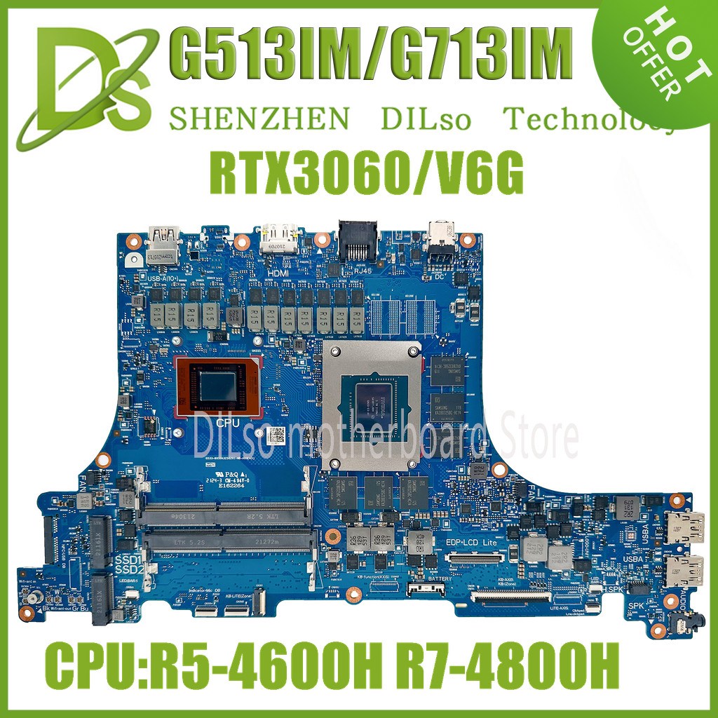 KEFU G533 Mainboard For ASUS ROG Strix G15 G17 G513 G513I G513IM G713IM Laptop Motherboard R5-4600H 