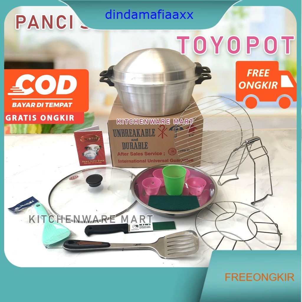 Panci sebaguna tutup wajan + kaca toyopot - panci tatung - panci ajaib