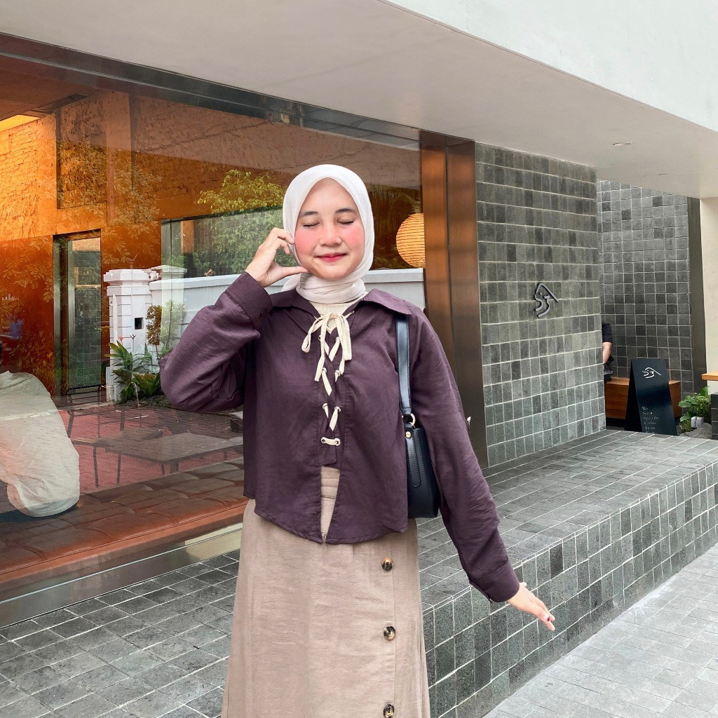 Abida - Irish Outer Tali Pita Crop Outer Ribbon Wanita