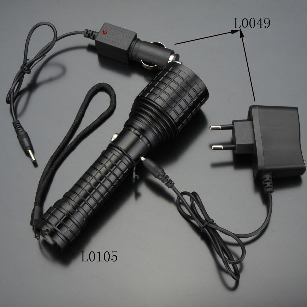 lekmeen- Charger Senter Kepala 18650 Steker Pin Bulat Cas Senter Kepala Selam 4,2V