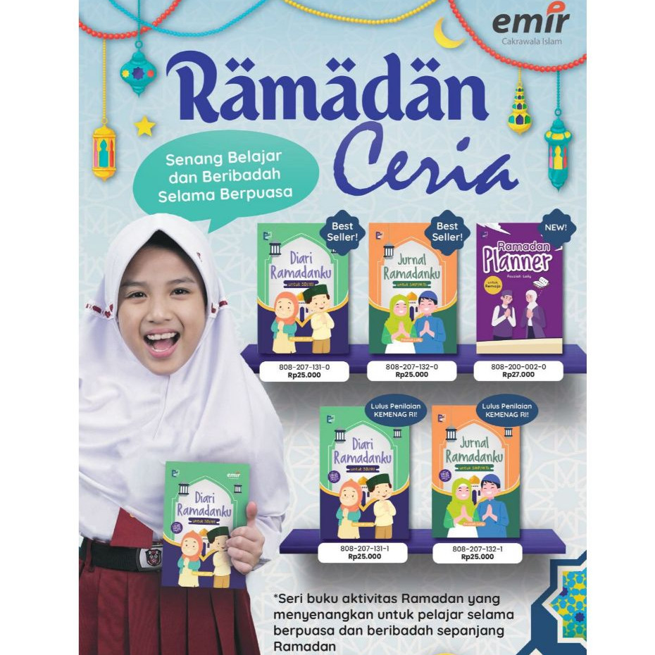 [ Erlangga ] Buku Ramadan : Diari ramadanku / Jurnal Ramadanku / Ramadan Planner / Kegiatan Ramadan