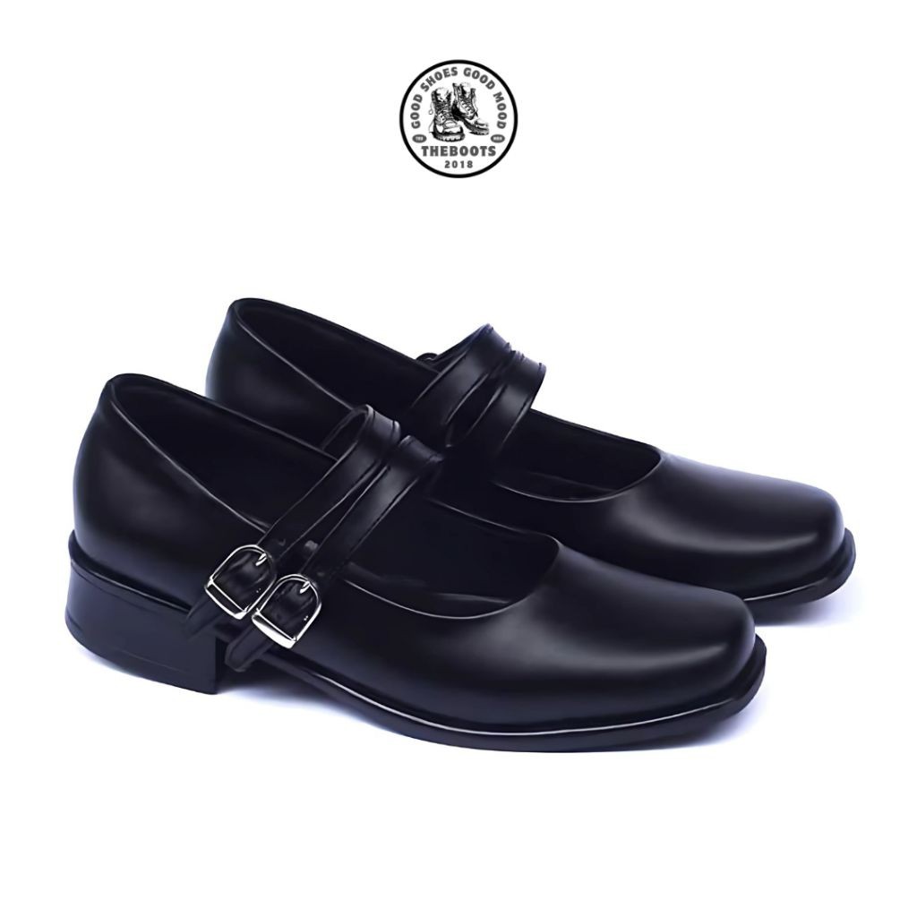 Sepatu PDH Paskibra Unisex – Sol Karet Anti Licin, Nyaman untuk Sekolah & Upacara | Sepatu Pantofel 