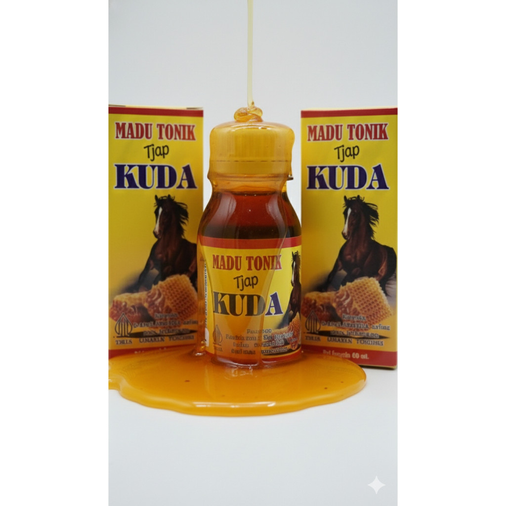 MADU PRIA ALAMI ASLI DARI HUTAN MADU CAP KUDA DUS KUNING UNTUK PRIA KUAT TAHAN LAMA HERBAL (48)