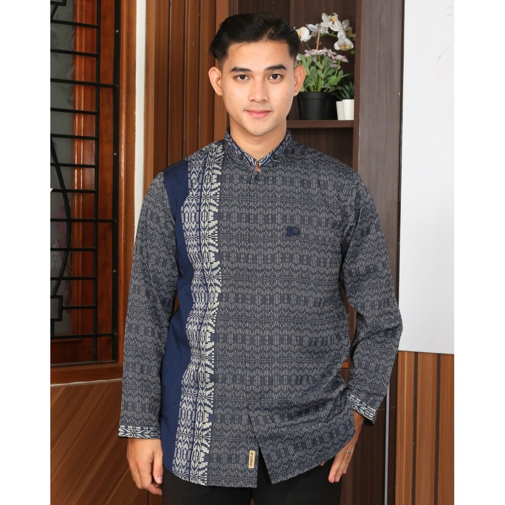 Al Aqso X Al Zabbar - Kemeja Baju Koko Ariq ZAB 75 Premium Pria Dewasa Bordir Lengan Panjang